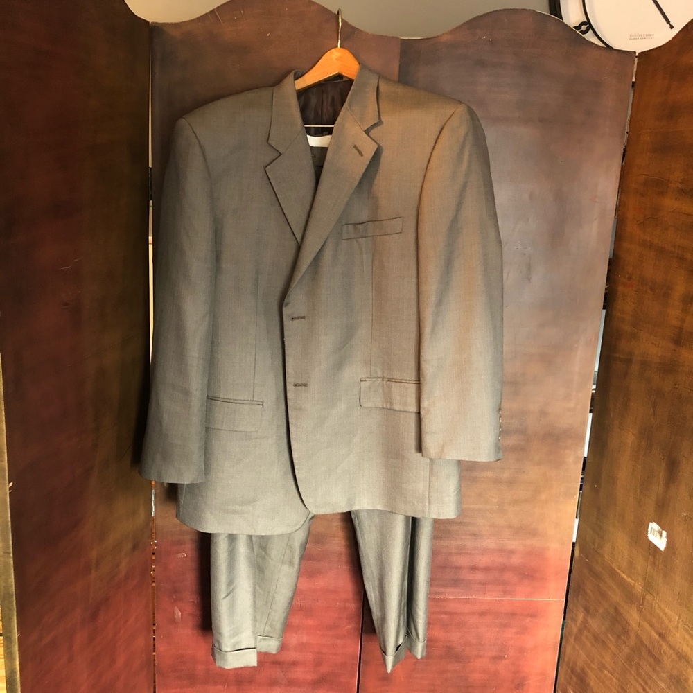 Tasso Elba 2 Piece Suit Gray Size 40R